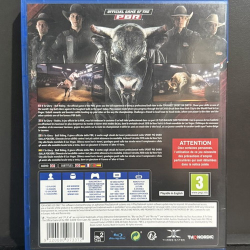 8 To Glory PS4 game used