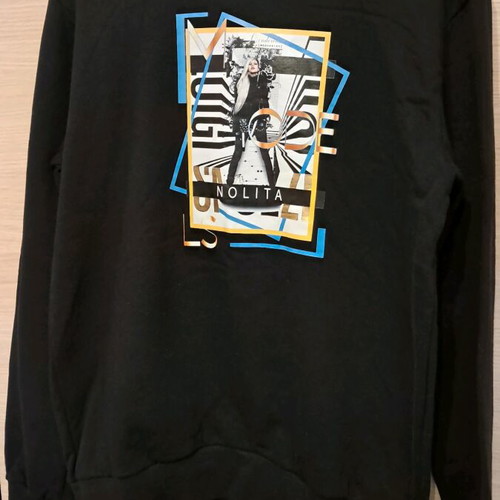 Black kids hoodie like new, size S 14-16 years