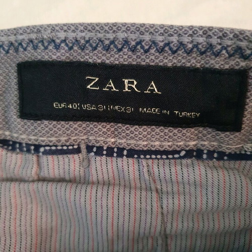 Zara men's pants used with belt dark gray