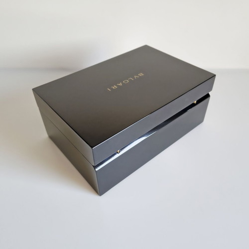 Bvlgari wooden lacquered luxury watch storage box new
