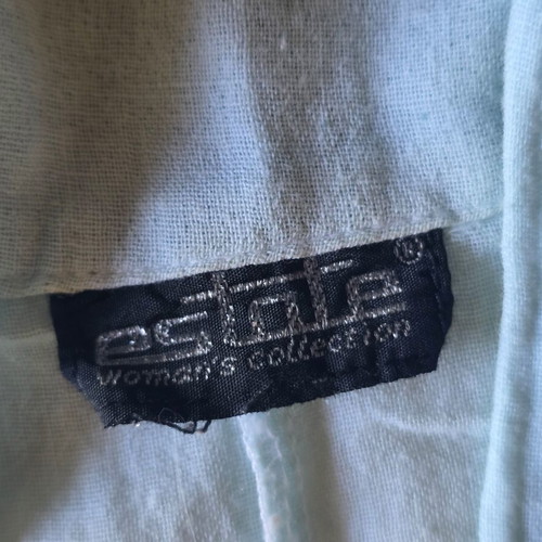 Cotton shirt Estate with slits, size M, like new, turquoise