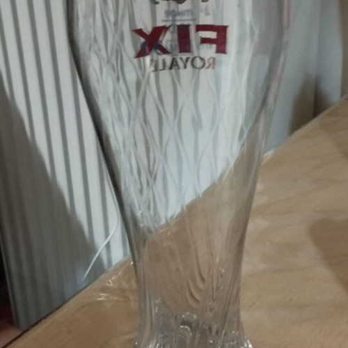 Fix Hellas Royale large promotional beer glass 500ml like new