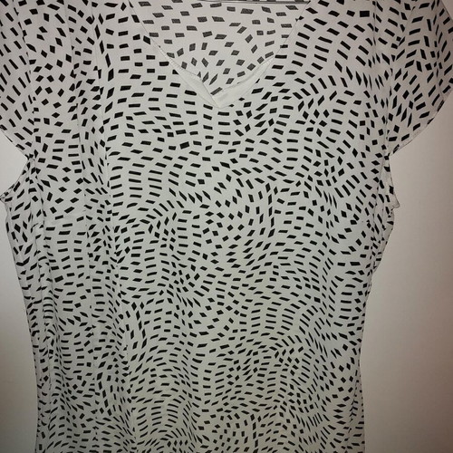 Billy Sabbado women's blouse black and white like new, size M