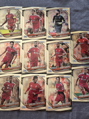 Κάρτες Liverpool Panini Prizm Fifa σαν καινούργιο, σετ 11