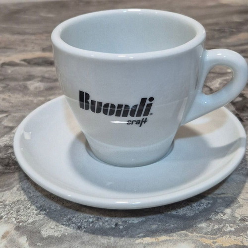 Buondi coffee cup set with saucer, pack of 6, new