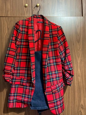 Jacket official from Italy, like new, red, size M