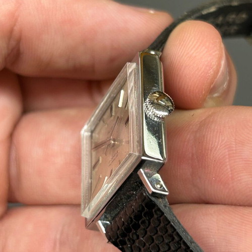 Albona 17 Jewels Swiss watch like new with leather strap