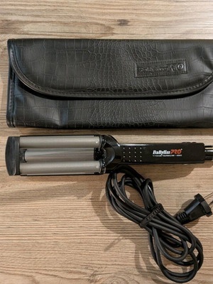 BaByliss PRO Curling Iron Ionic 3D Waver 2369TTE μεταχειρισμένο τριπλό σίδερο μαλλιών για μπούκλες