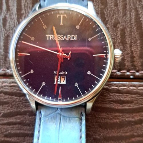 Trussardi wristwatch women's blue like new