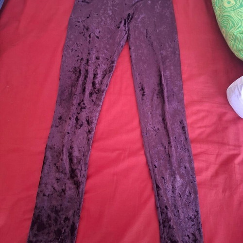 Velvet leggings H&M used in purple shade