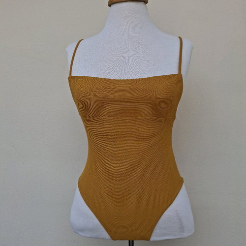 One-piece swimsuit, yellow, size S