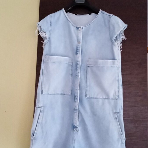 Women's summer denim jumpsuit Zara like new, blue