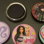 Barbie and Santoro Gorjuss collectible magnets set of 5 new