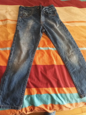 Zara jeans for girl 7-8 years like new, blue, size 128 cm