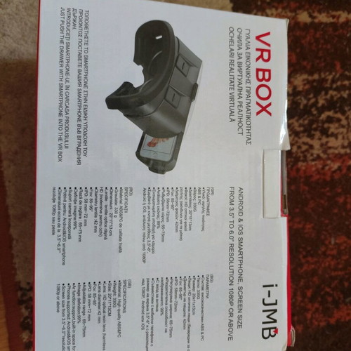 Virtual reality headset unused