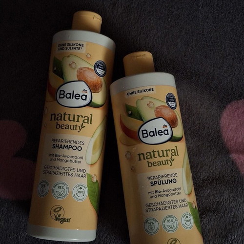 Balea hair shampoo and conditioner new bundle with bio avocado and mango