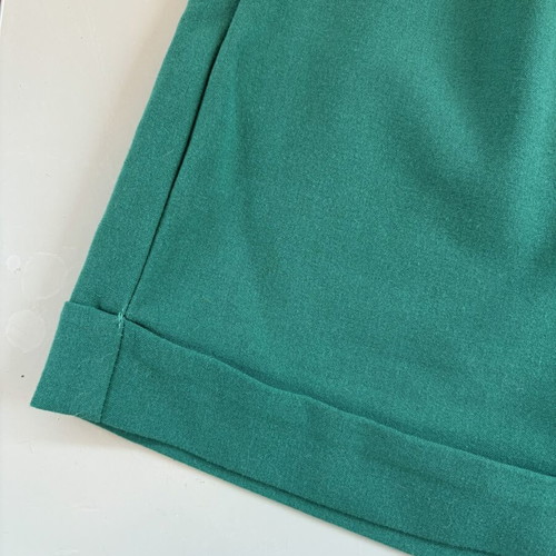 Pink Woman high waisted shorts, green, size M