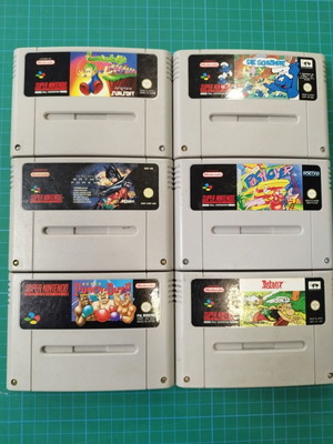 Super Nintendo Games σαν καινούργια, πακέτο 6 παιχνίδια