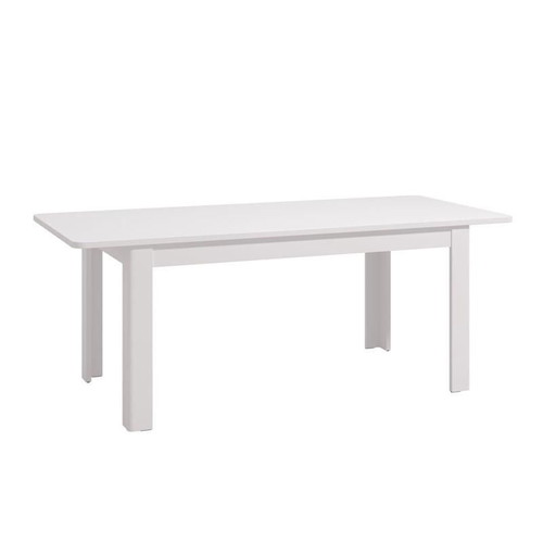 Dining table white extendable 160x90x76 cm like new