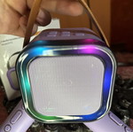 Σετ Karaoke K12 με 2 μικρόφωνα λιλά και ηχείο