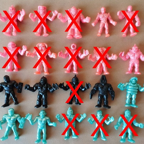 Cosmix aliens used, pack of 8 figures (El Greco)