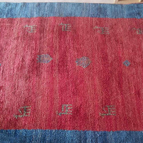 Handmade Persian Gabbeh rug used 2.30x3 meters wool