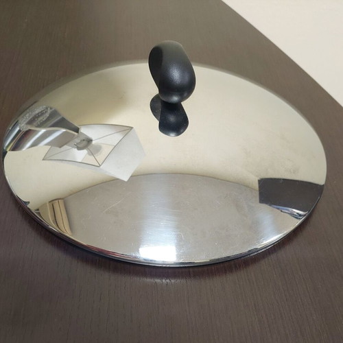 Lagostina stainless steel pot lid 24cm like new, unused