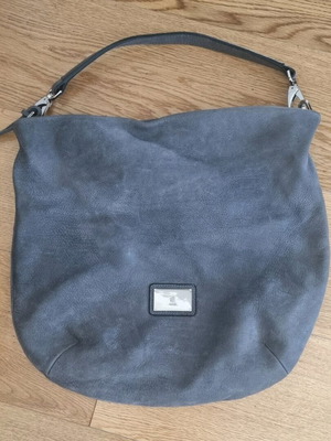 KEM leather shoulder bag gray like new