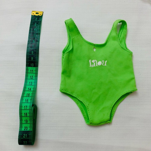 Clothes for large dolls used, swimsuit with defect and bib