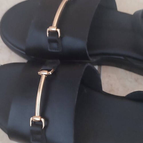 Flatforms with gold detail size 39 like new