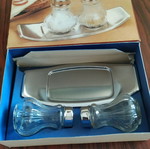 Salt and pepper set new, stainless steel with magnetic base