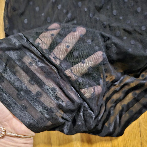 Sexy semi-transparent Billetdoux bodysuit new, black, size medium