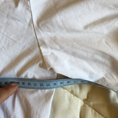 Moutaki Crisp White Cotton Blend Boxy Shirt with Puffy Sleeves like new