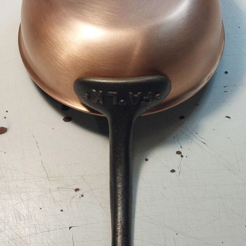 FALK copper sauté pan like new with 18 cm lid