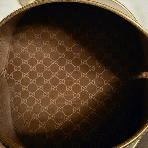 Gucci sunglasses used, white and gold