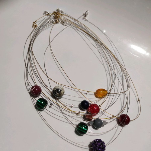Handmade necklace new with various stones