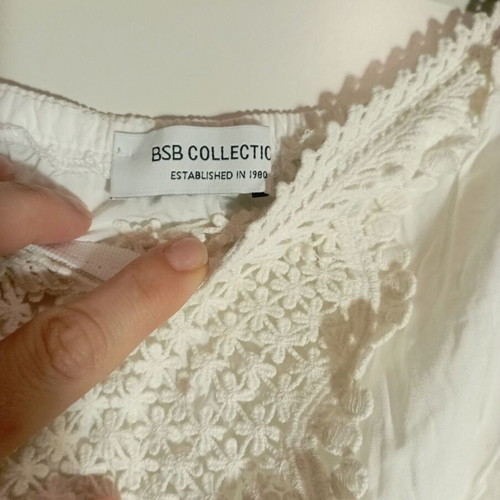 BSB Strapless Salopette white, like new, lined