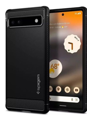 Spigen Rugged Armor case for Google Pixel 6 used, black