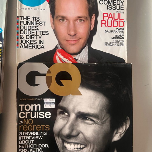 GQ magazines used, set of 16, American, British, French, Italian editions