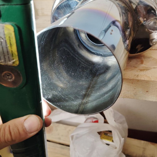 Exhaust tip free flow like new with silencer and genuine HKS tip
