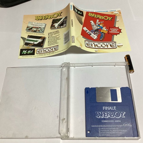 Amiga-Paperboy used, big jewel case with crack in case