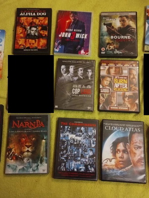 Lot of 15 used DVDs with various movies