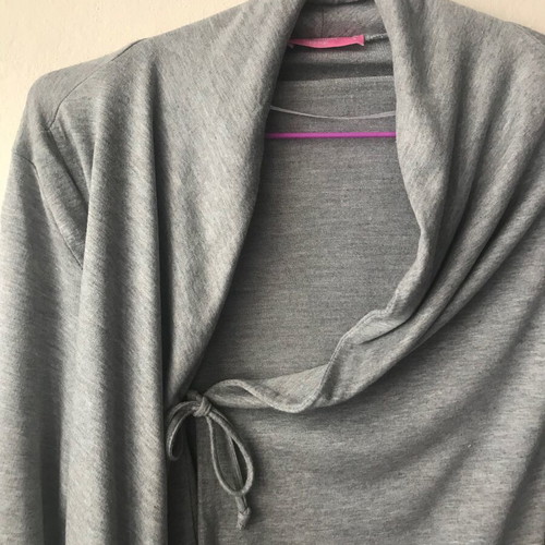 Pink Woman cardigan grey melange like new, size S