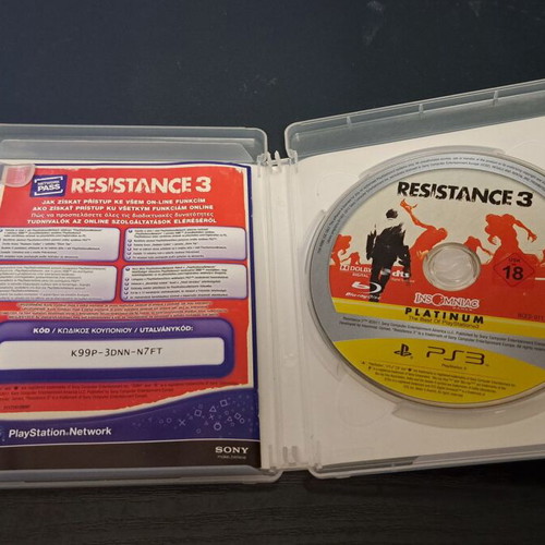 Resistance 3 Platinum PS3 game used, action