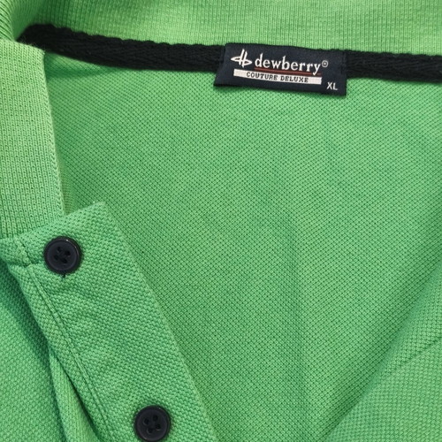 Dewberry green short-sleeve polo shirt XL 170cm like new, cotton