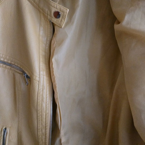 Women's biker jacket yellow XXL new