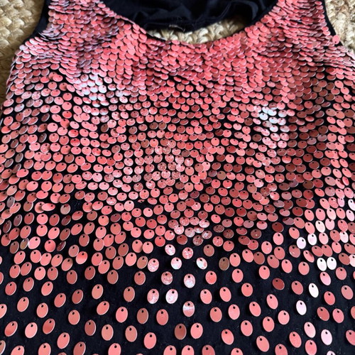 Lynne blouse used with sequins and open back, size M
