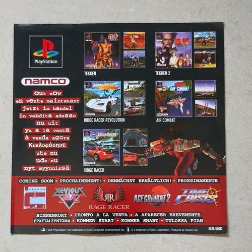 Soulblade PlayStation (PS1) game, Namco, complete set with manual