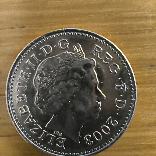 Collectible coins from England used, 9 different pieces