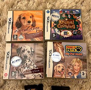 Nintendo DS 6 games (Nintendogs, animal crossing, sonic, pet hotel, brother bear)